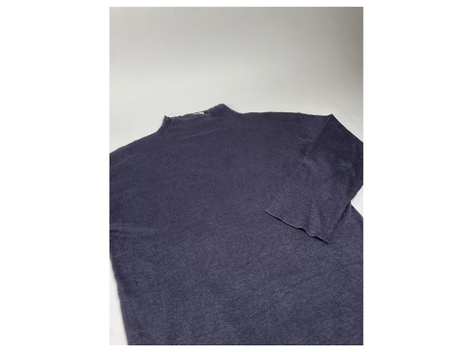 Maglione in lino Vintage Issey Miyake Dark Navy M Blu navy - vista 6