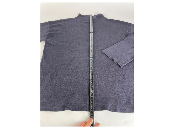 Maglione in lino Vintage Issey Miyake Dark Navy M Blu navy - vista 7