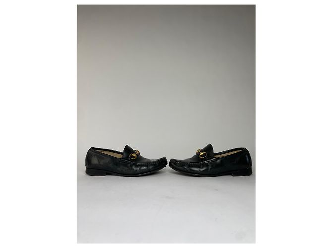 Mocassini Horsebit in pelle da uomo Gucci Vintage primi anni 2000 Nero EU41 - vista 2