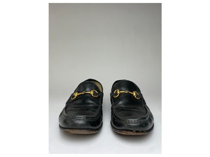 Mocassini Horsebit in pelle da uomo Gucci Vintage primi anni 2000 Nero EU41 - vista 3