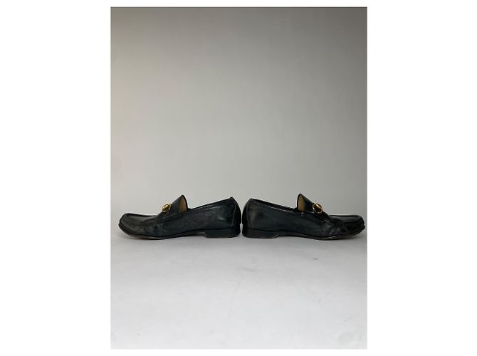 Mocassini Horsebit in pelle da uomo Gucci Vintage primi anni 2000 Nero EU41 - vista 4