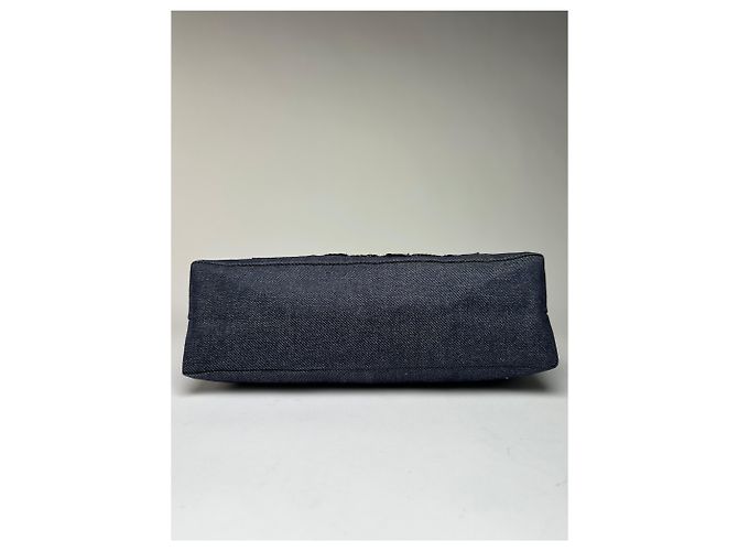 Tote Vintage Givenchy in cotone con paillettes Fine anni 1990 Blu navy scuro - vista 11