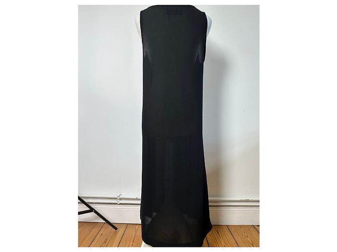 Comme Des Garcons Vintage Comme des Garçons Strick-Maxikleid Black M Schwarz - Ansicht 12