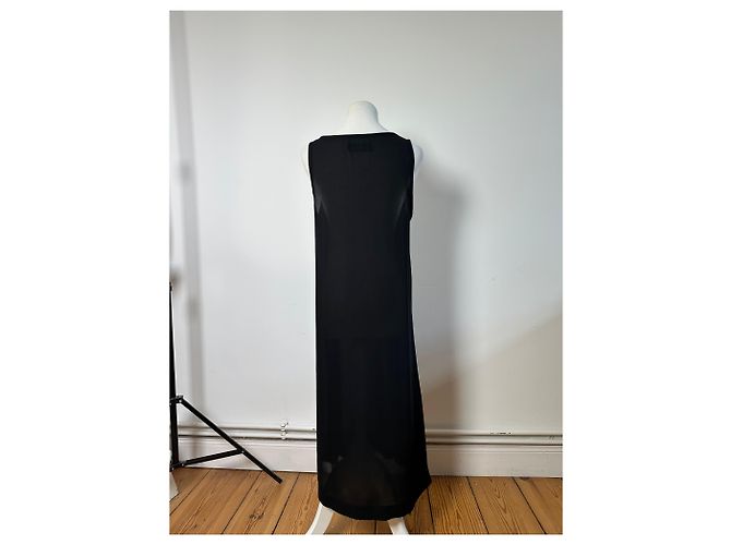 Comme Des Garcons Vintage Comme des Garçons Strick-Maxikleid Black M Schwarz - Ansicht 3