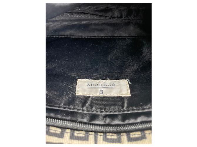 Vintage Givenchy 4G Jacquard Clutch Wallet Late 1990s Beige Black - view 5