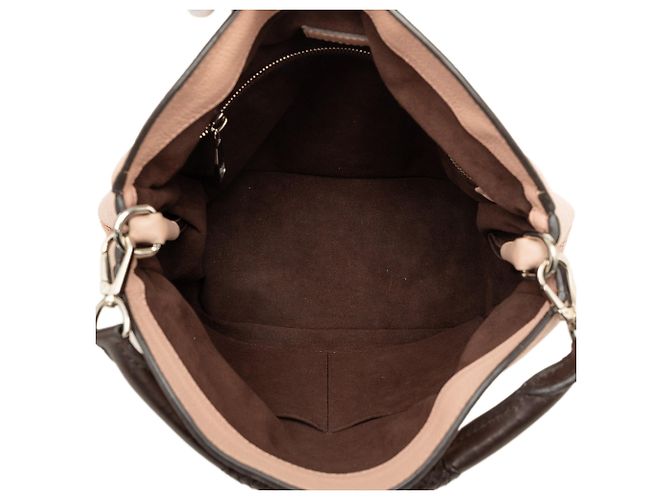 Borsa Louis Vuitton Monogram Mahina Babylone PM Rosa - vista 4