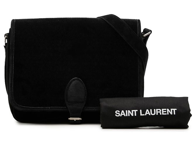 Autre Marque Borsa a tracolla Medium Le Monogramme in velluto nero Saint Laurent - vista 7