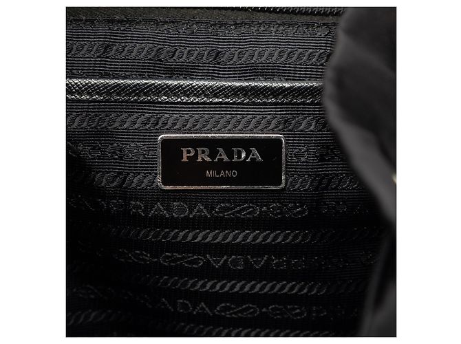Prada Rucksack aus Tessuto mit Saffiano-Besatz Schwarz - Ansicht 5