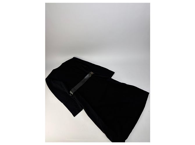Abito Vintage Givenchy in lana con fiocco c. fine anni '80 Nero M - vista 6