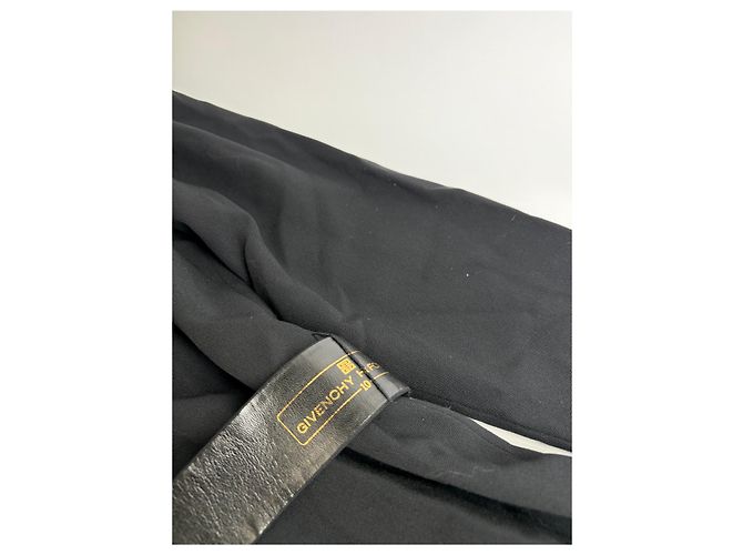 Abito Vintage Givenchy in lana con fiocco c. fine anni '80 Nero M - vista 7