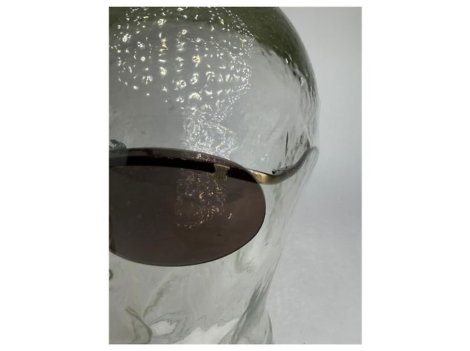 Céline Occhiali da sole Vintage Celine Triomphe Metal Fine anni 1990 Black Gold D'oro - vista 5