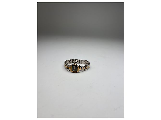 Vintage Givenchy 4G Logo Quarz-Armbanduhr ca. Ende der 1980er Silver Gold Schwarz - Ansicht 10