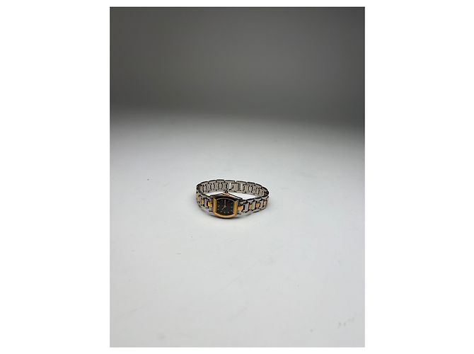 Vintage Givenchy 4G Logo Quarz-Armbanduhr ca. Ende der 1980er Silver Gold Schwarz - Ansicht 5