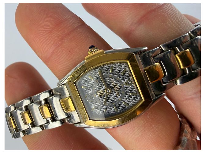 Vintage Givenchy 4G Logo Quarz-Armbanduhr ca. Ende der 1980er Silver Gold Schwarz - Ansicht 6