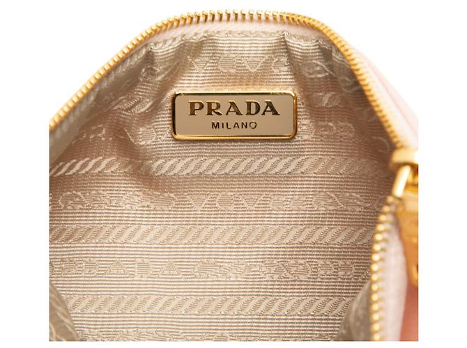 Bow Bolso de mano Prada de satén con lazo rosa - vista 5