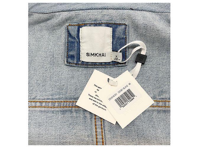 Jonathan Simkhai Simkhai Blue Denim Coney Island Jacket - view 4