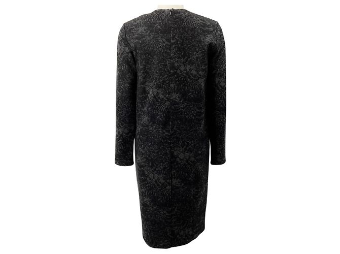 Max Mara Grey Wool Jacquard Dress - view 3