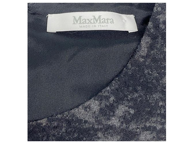 Max Mara Grey Wool Jacquard Dress - view 4