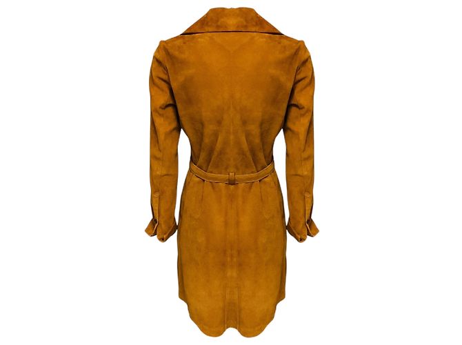 Autre Marque Abito in camoscio con lacci Terracotta Frame Marrone - vista 3