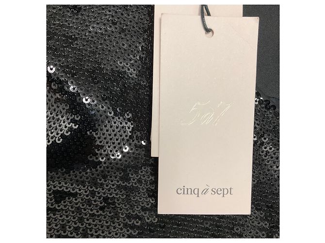 Autre Marque Cinq a Sept Black Sequin Randi Jacket - view 5