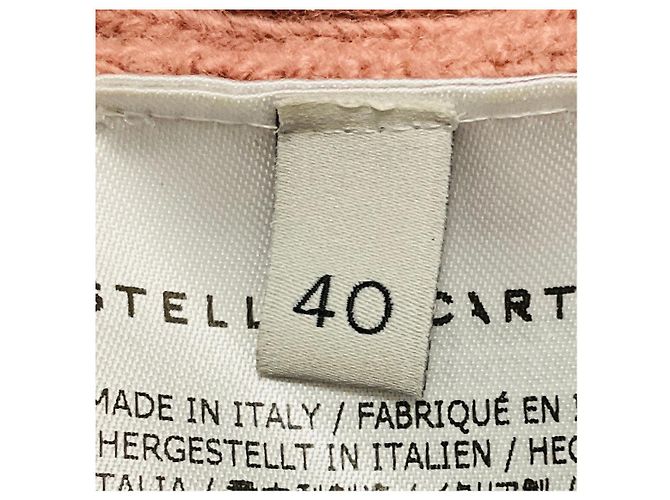 Stella Mc Cartney Falda midi de punto acanalado de lana Blush Pink Stella McCartney - vista 5
