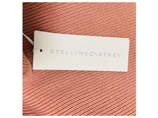 Stella Mc Cartney Falda midi de punto acanalado de lana Blush Pink Stella McCartney - vista 6