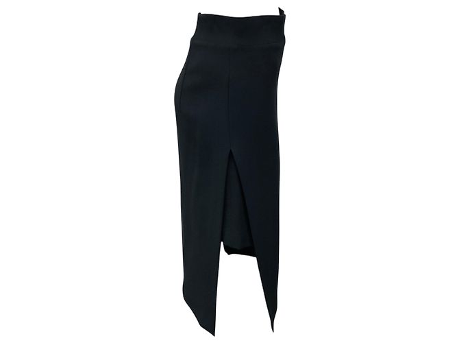 Falda midi Brunello Cucinelli de lana y viscosa gris oscuro - vista 2