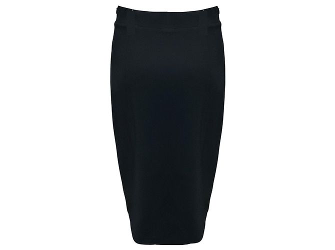 Falda midi Brunello Cucinelli de lana y viscosa gris oscuro - vista 3