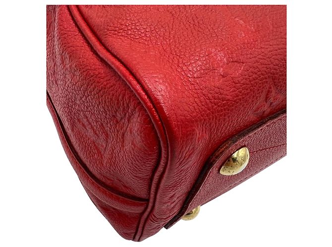 Louis Vuitton Speedy Bandoulière Pelle Empreinte Rossa Rosso - vista 11
