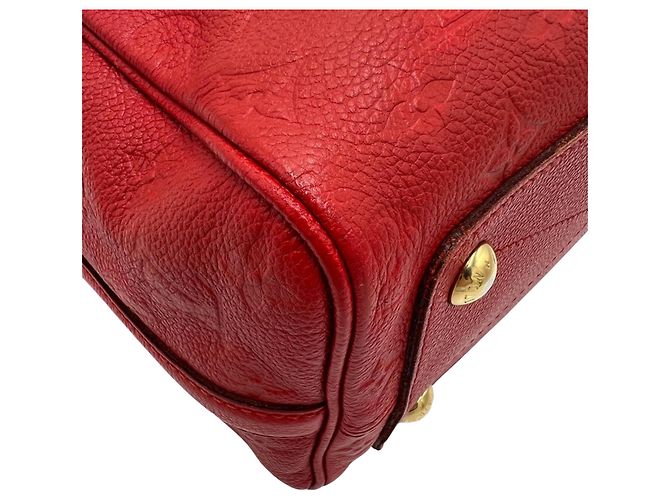 Louis Vuitton Speedy Bandoulière Pelle Empreinte Rossa Rosso - vista 8