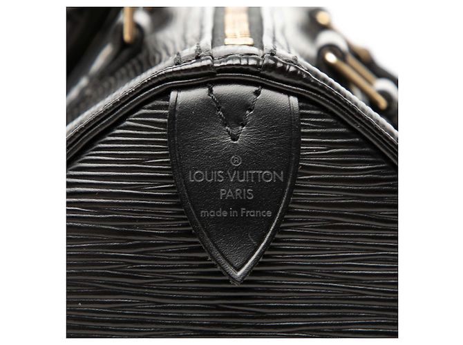 Borsa Boston Louis Vuitton Epi Speedy 25 Nera Nero - vista 5