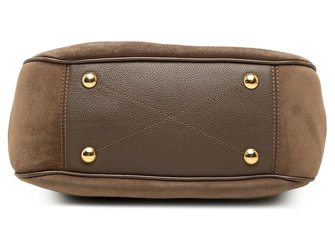 Bolsa Satchel Louis Vuitton Monogram Empreinte Audacieuse PM Castanha Marrom - vista 3