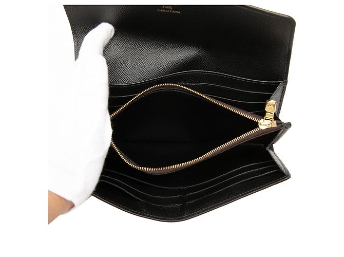 Brown Louis Vuitton Monogram Reverse Giant Sarah Long Wallet - view 4