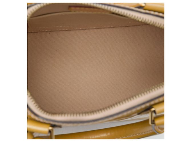 Louis Vuitton Monogram Vernis Alma BB Satchel Gelb - Ansicht 4
