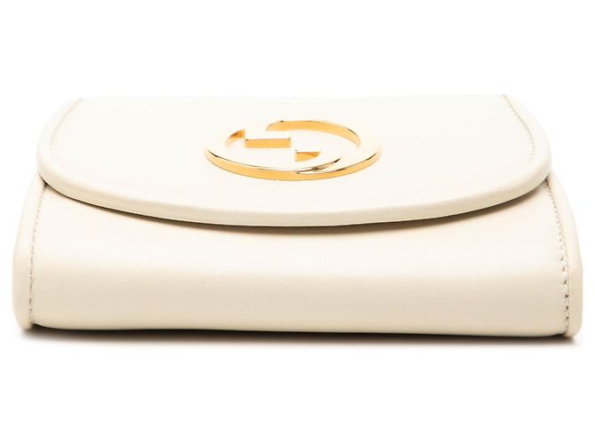 Borsa a tracolla Blondie Gucci Medium in pelle di vitello bianca con catena Bianco - vista 3
