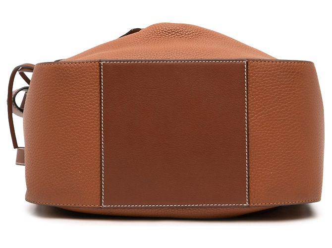 LOEWE Small Hammock Satchel aus bicolor Leder in Braun - Ansicht 3