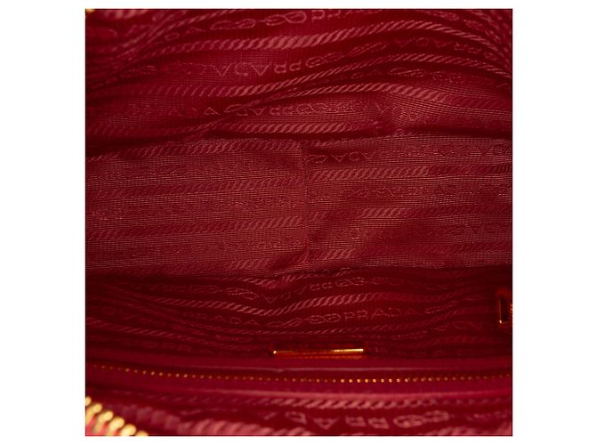 Sac Camera Prada Saffiano à double zip Rose - vue 4
