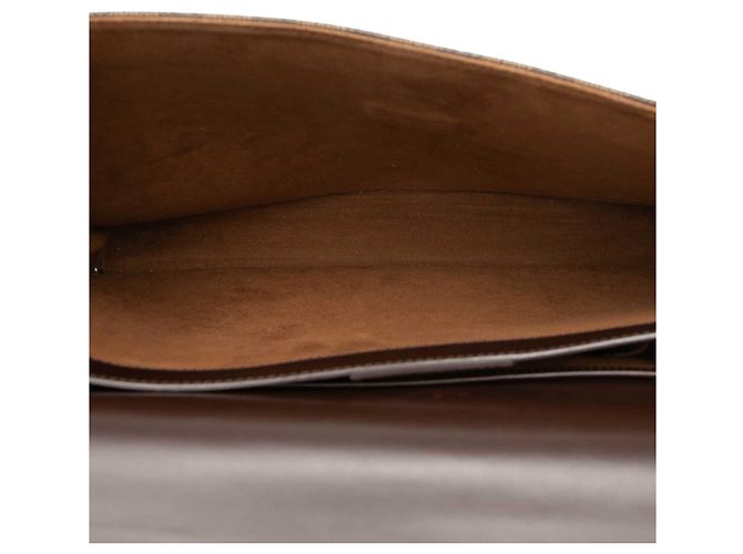 Borsa Business Louis Vuitton Altona GM Damier Ebene Marrone - vista 4