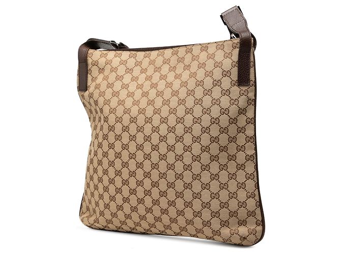 Borsa a tracolla Gucci GG Canvas beige - vista 2