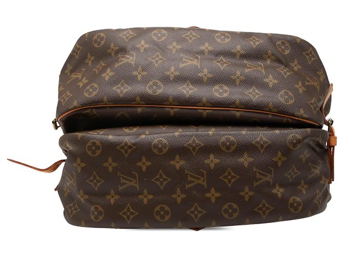 Borsa a tracolla Louis Vuitton Monogram Saumur 35 Marrone - vista 3