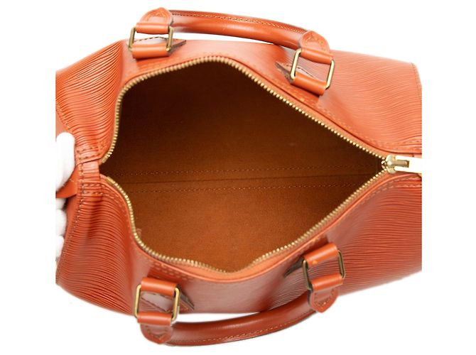 Borsa Boston Louis Vuitton Epi Speedy 25 Marrone - vista 4