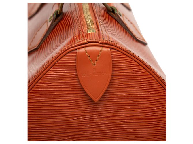 Borsa Boston Louis Vuitton Epi Speedy 25 Marrone - vista 5