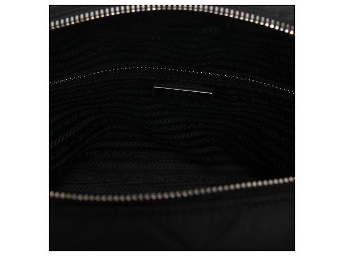Black Prada Impuntu Tessuto Chain Shoulder Bag - view 4