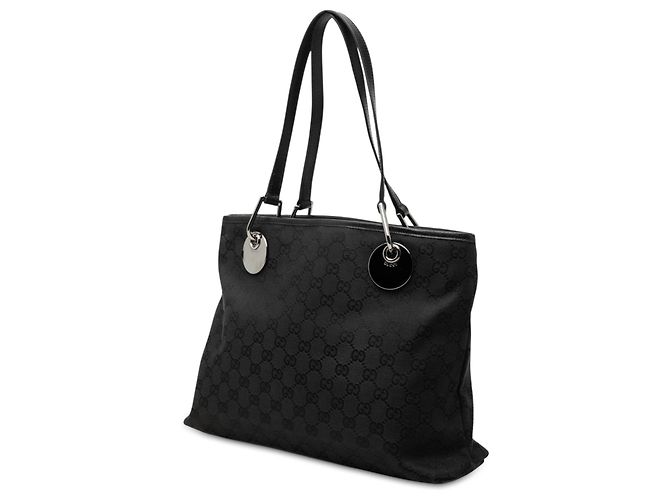 Tote Gucci Medium GG Canvas Eclipse Nero - vista 2