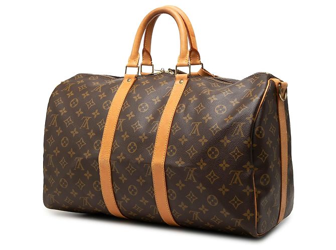 Borsa da viaggio Louis Vuitton Monogram Keepall Bandouliere 45 Marrone - vista 2