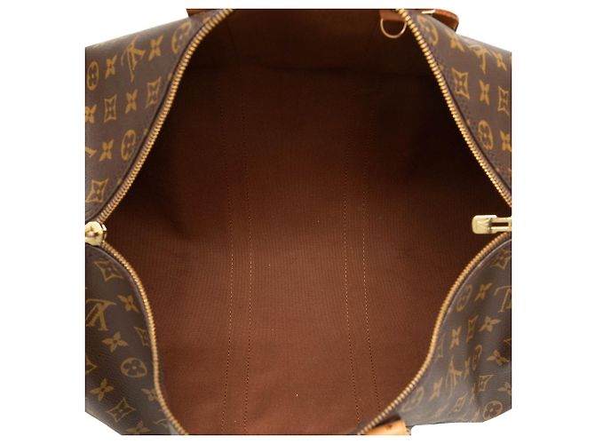 Borsa da viaggio Louis Vuitton Monogram Keepall Bandouliere 45 Marrone - vista 4