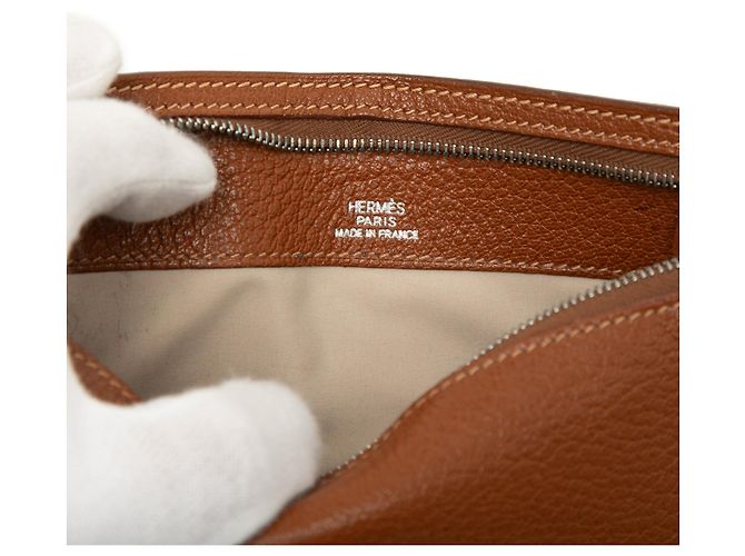 Bolsa Slim Hermès em Chevre Mysore Castanha Marrom - vista 5