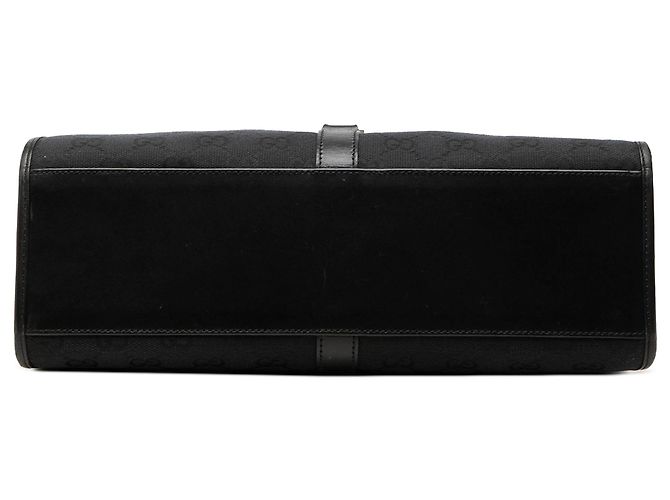 Borsa a tracolla Gucci GG Canvas Jackie Bardot Nera Nero - vista 3