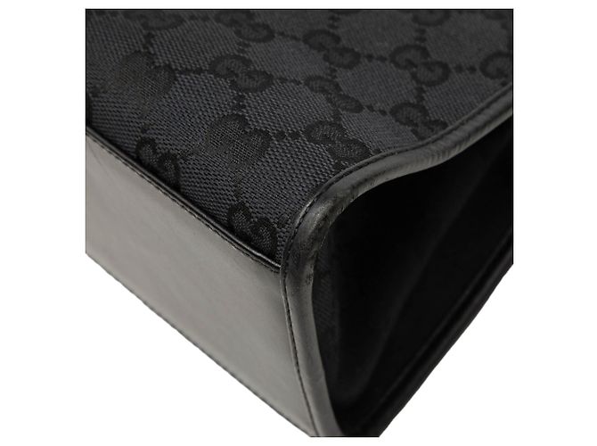 Borsa a tracolla Gucci GG Canvas Jackie Bardot Nera Nero - vista 6