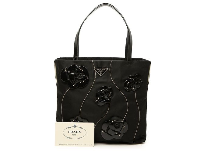 Bolso Tote Prada Tessuto Rosette negro - vista 7